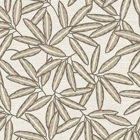 Belgravia Leaf Textured Vinyl Wallpaper in Cream