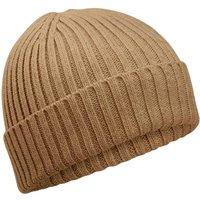 Beechfield Cotton Beanie in Light Brown