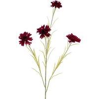 Hill Interiors Cornflower Artificial Plant in Burgundy