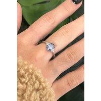 Outrage London Silver Personalised Alexandrite Oval Stone Ring | Size: 6