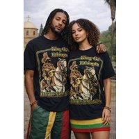 JTAPHRIQUE Heritage Graphic T-Shirt in Black | Size: XL