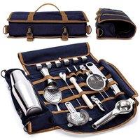 Obasyhig Portable Bartender's Kit - Tools Not Included in Blue