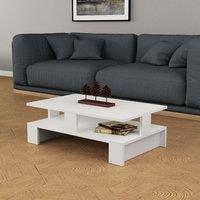 Decortie Mansu' Modern Coffee Table Multipurpose 27.5cm in White | Size: 1 Pack