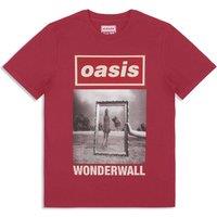 Rock Off officially Licensed Products Oasis Wonderwall Single Cover T-Shirt in Maroon | Size: Medium