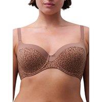 Chantelle Women's Norah Underwired Covering Full Cup Bra in Brown | Size: 34DD