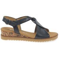Gabor Women's 'Rich' Low Heeled Sandals in Navy | Size: 6