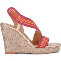 Carvela Women's 'Gala Wedge 110' Fabric Sandals in Fuchsia | Size: 4