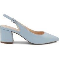 Paradox London Women's 'Isadora' Block Heel Slingback Court Shoes in Baby Blue | Size: 8