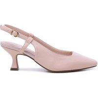 Paradox London Women's Fervora' Wide Fit Mid Heel Chisel Toe Sling Backs in Nude | Size: 9E