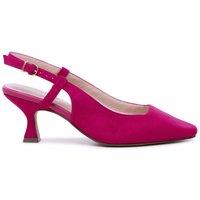 Paradox London Women's Fervora' Wide Fit Mid Heel Chisel Toe Sling Backs in Fuchsia | Size: 8E