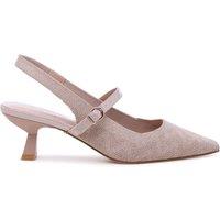 Paradox London Women's Tropicana' Sling Back Low Heel Shoes in Nude | Size: 6