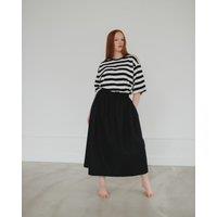 Turtledove London Women's Joyce Black Midi Skirt | Size: 14-18