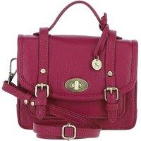 Ashwood Leather Women's Stylish Real Leather Small Satchel Bag in Raspberry