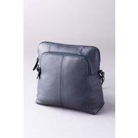 Lakeland Leather Women's 'Raven' Leather Cross Body Bag in Navy