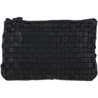 Ashwood Leather Women's 'Magnificenza' Vintage Woven Classic Leather Crossbody Bag in Black