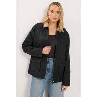 Long Tall Sally Women's Tall Cord Collar Jacket in Black | Size: 14