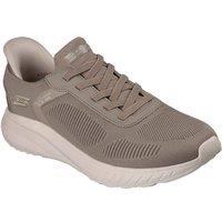 Skechers Men's BOBS Sport Squad Chaos Solid Step Shoe in Taupe | Size: 8