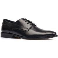 Base London Men's Marley Plain Toe Derby Shoe in Black | Size: 12