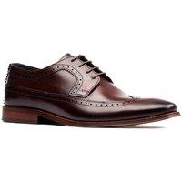 Base London Men's Havisham Plain Toe Derby Shoe in Brown | Size: 11
