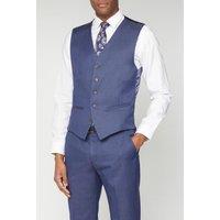 Scott Men's Plain Pindot Waistcoat in Navy | Size: 34R