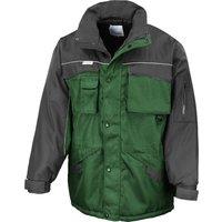 Result Men's Workwear Heavy Duty Water Repellent Windproof Combo Coat in Bottle Green | Size: Large