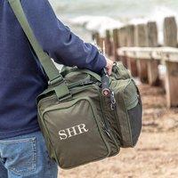 Duncan Stewart Men's Personalised Carryall Multi-Pocket Fishing Holdall in Green