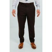 Dobell Men's Burgundy Suit Trousers | Size: 36S