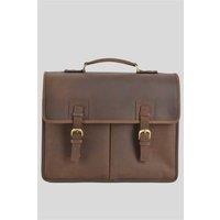 Ashwood Leather Men's 'Gareth' Triple Gusset Heavy Duty Real Leather Briefcase in Light Brown