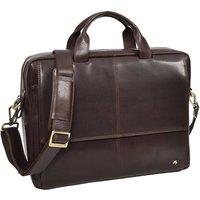 House of Leather Men's Mens Real Leather Briefcase Messenger Laptop Bag Park Lane in Brown