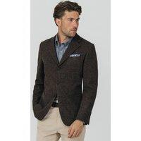Dobell Men's Brown Prince of Wales Tweed Jacket | Size: 42R