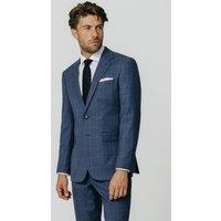 Dobell Men's Blue Check 2 Piece Suit | Size: 38R