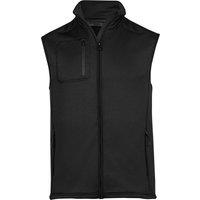 TEE JAYS Men's Fleece Stretch Body Warmer in Black | Size: XL