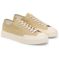 Superga Men's 2432 Works Cotton Canvas Low Cut Trainers in Medium Beige | Size: 7