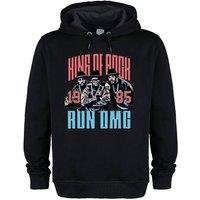 Amplified Men's King Of Rock Run DMC Hoodie in Black | Size: Large