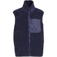 Build Your Brand Men's Bonded Sherpa Gilet in Navy | Size: 4XL