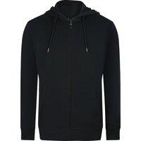 Cavalli Class Men's Bold Floral Logo Black Zip-Up Hoodie | Size: XL