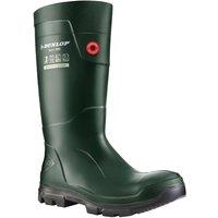 Dunlop Men's 'TerraPro Full Safety' Safety Wellingtons in Green | Size: 6.5
