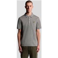 Lyle & Scott Men's Plain Polo Shirt Mid Grey | Size: Large