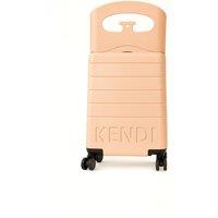 Kendi Ride On Cabin Suitcase with Built In Seat for Kids & Adults Premium UK Designed Luggage in Pink