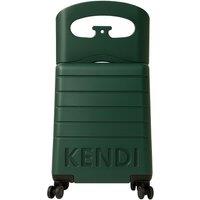 Kendi Ride On Cabin Suitcase with Built In Seat for Kids & Adults Premium UK Designed Luggage in Green