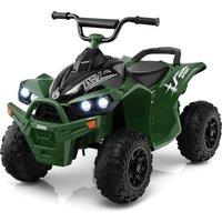 Gymax Battery-Powered Ride On Vehicle 4-Wheel Kids Car With Lights & Sounds in Dark Green