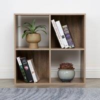 Home Garden Direct Jane - 2x2 Bookcase - Cube storage boxes (Oak) in Light Oak | Size: 1 Pack