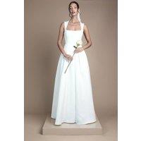 Coast Women's Sleeveless Drop Waist Wedding Dress in Ivory | Size: 12