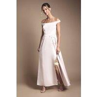 Coast Women's Bandeau Double Layer Skirt Maxi Bridesmaid Dress in Blush | Size: 12