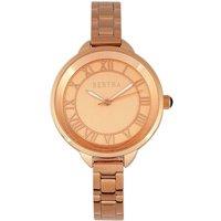 Bertha Women's Madison Sunray Dial Bracelet Watch in Rose Gold