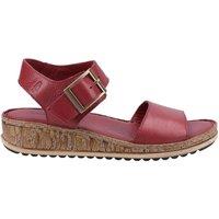 Hush Puppies Women's Ellie' Sandal in Dark Red | Size: 6