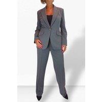 Paulo Due Women's 2 Piece Tailored Trouser Suit in Grey | Size: 8