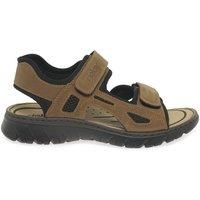 Rieker Men's 'Harbour' Casual Sandals in Light Brown | Size: 6.5