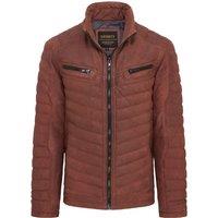 Infinity Leather Men's Quilted Puffer Leather Bomber Jacket - Torpoint in Tan | Size: 5XL