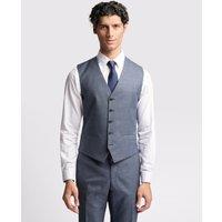 Ted Baker Men's Riley Slim Fit Navy Texture Puppytooth Waistcoat | Size: 48R